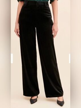 Good American Velvet Wide Leg Trousers‎ Size 4 Women’s
